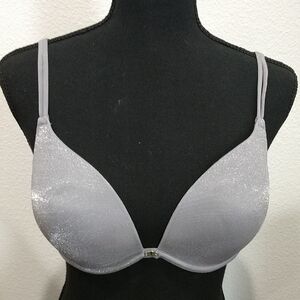 Lily of France Shimmering Silver Bra